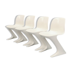 Lot de 4 chaises « z » space age par ernst moeckl pour horn collection Lot de 4 chaises « z » space age par ernst moeckl pour horn collection