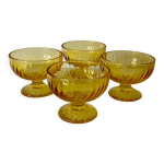 Lot de 4 coupes � glaces