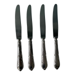 Lot de 4 couteaux  fromage en mtal argent sfam