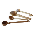 Lot de 4 cuillères / louches en bois Lot de 4 cuillères / louches en bois
