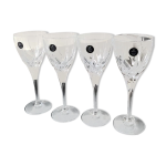 Lot 4 grands verres  vin rouge / royal doulton lgance. en cristal de plomb de haute qualit. haut ...