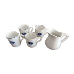 Lot 4 mugs & cruche  lait