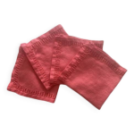 Lot de 4 serviettes  apro anciennes - 28x28 cm - mtis