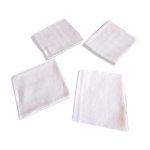 Lot de 4 serviettes de table , blanc lumineux , en coton damass ( 59, 5 x 54, 5 cm )