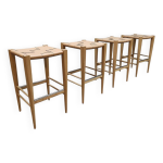 Lot de 4 tabourets de bar design italien vincent billiani
