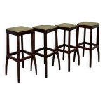 Lot de 4 tabourets de bar mid - century par ole rune danemark