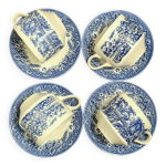 Lot de 4 tasses churchill et soucoupes