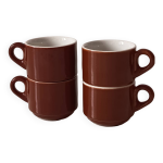 Lot de 4 tasses  expresso bistrot