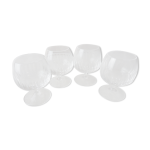 Lot de 4 verres  alcool, en cristal taill, de villeroy & boch