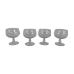 Lot de 4 verres  cognac whisky