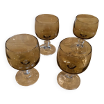 Lot de 4 verres � vin vintage
