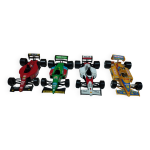 Lot de 4 voitures de course formule 1 jouets de collection burago échelle 1:24 Lot de 4 voitures de course formule 1 jouets de collection burago échelle 1:24