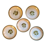 Lot de 5 assiettes calottes gien modèle kandy Lot de 5 assiettes calottes gien modèle kandy