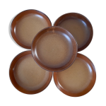 Lot de 5 assiettes creuses en grs