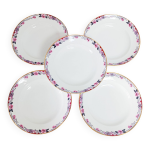 Lot de 5 assiettes creuses en porcelaine de limoges bhl