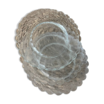 Lot de 5 assiettes à dessert duralex transparentes Lot de 5 assiettes à dessert duralex transparentes