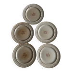 Lot de 5 assiettes faencerie de niderviller