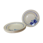 Lot de 5 assiettes plates vintage des tablissements grimaud strasbourg modle poitiers en porcelaine ...