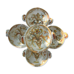 Lot de 5 bols � oreilles keraluc quimper