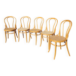 Lot de 5 chaises bistrot style thonet