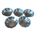 Lot de 5 coupelles mtal