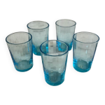 Lot de 5 shooter en verre souffl�