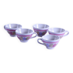 Lot de 5 tasses ou bolées de cidre vintage bretagne Lot de 5 tasses ou bolées de cidre vintage bretagne