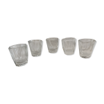 Lot de 5 verres en cristal  digestifs