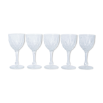 Lot 5 verres  digestif en cristal