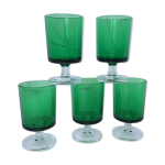 Lot de 5 verres  vin luminarc arcoroc anne 1970