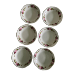 Lot de 6 assiettes creuses anciennes gien modle champs