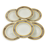 Lot de 6 assiettes creuses bfk
