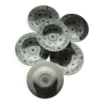 Lot de 6 assiettes creuses myott finlandia porcelaine anglaise