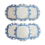 Lot de 6 assiettes creuses sarreguemines cornouailles