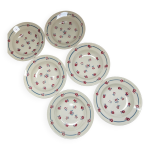 Lot de 6 assiettes creuses terre de fer sarreguemines