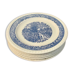 Lot de 6 assiettes  dessert