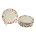Lot de 6 assiettes à dessert bernardaud guirlande de roses Lot de 6 assiettes à dessert bernardaud guirlande de roses