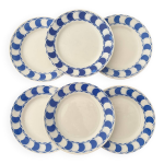 Lot de 6 assiettes  dessert digoin sarreguemines modle dorothy v