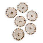 Lot de 6 assiettes  dessert panier badonviller