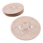 Lot 6 assiettes  hutres vintage digoin rose poudr
