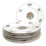 Lot de 6 assiettes plates porcelaine de limoges