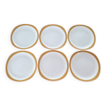 Lot de 6 assiettes porcelaine sarreguemines
