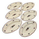 Lot de 6 assiettes sarreguemines