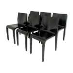 Lot de 6 chaises bois noir alias la legerra Lot de 6 chaises bois noir alias la legerra