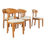Lot de 6 chaises design danoises juul kristensen en teck Lot de 6 chaises design danoises juul kristensen en teck