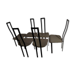 Lot de 6 chaises - fabricant italien cattelan Lot de 6 chaises - fabricant italien cattelan