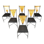 Lot de 6 chaises de salle  manger post - modernes, annes 1970