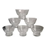Lot de 6 coupes  champagne graves annes 60