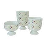 Lot 6 coupes dessert porcelaine vintage 70 / 80