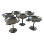 Lot de 6 coupelles en inox
